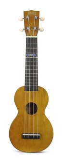 Kahiko sopraan ukelele met extra brede hals (wide neck) trans brown