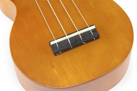 Kahiko sopraan ukelele met extra brede hals (wide neck) trans brown