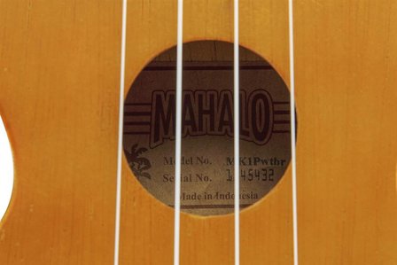 Kahiko sopraan ukelele met extra brede hals (wide neck) trans brown