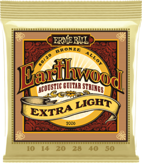 ​Ernie Ball Earthwood 2006 snaren voor akoestische gitaar, 010-050