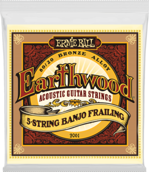 Ernie Ball Earthwood 2061 voor 5-snarige Banjo, 010