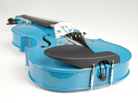 Leonardo viool 3/4 blauw, compleet met koffer, strijkstok e.d.