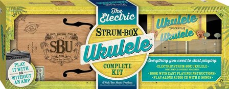 Strum box Cigarbox ukelele building kit, plus detailed lesson book and play-along audio CD