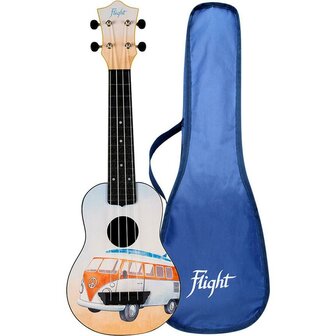 Flight travel ABS Travel Ukelele Bus/Campervan met hoes