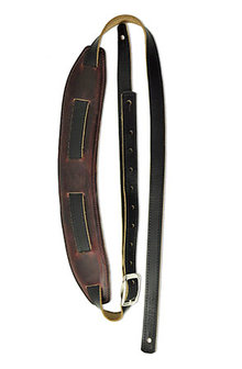 Souldier Leather Strap 2tone Black on Mahogany, leren riem