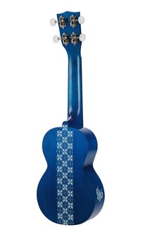 Kahiko Batik Series Soprano Ukelele - Trans Blue