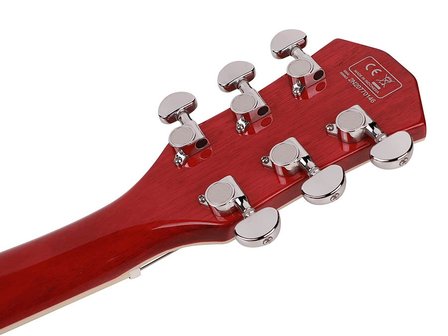Sire H7 Series Larry Carlton electric archtop, See Through Red