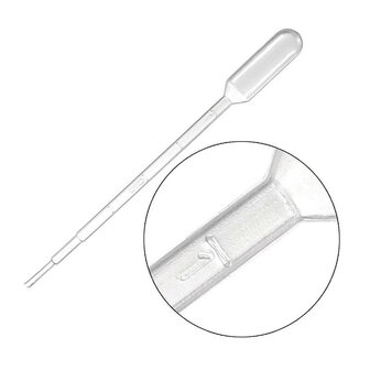 Pasteur pipetten, 1 ml, disposable, 10 stuks