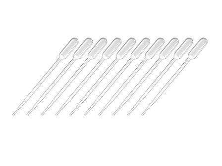 Pasteur pipetten, 1 ml, disposable, 10 stuks
