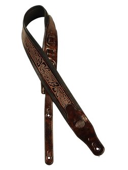 Gaucho Stellar Series gitaarriem, carved, light brown