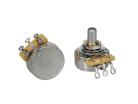 CTS A57 audio (volume) potentiometer, 250K short audio potentiometers solid shaft