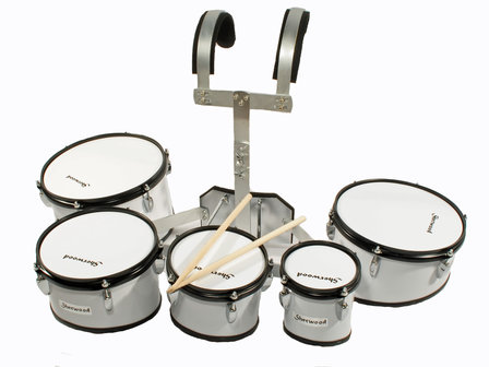 5-delige marching drumset met draagstel
