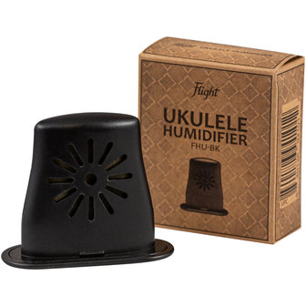 Zwarte Ukulele Humidifier voor het behoud van je instrument