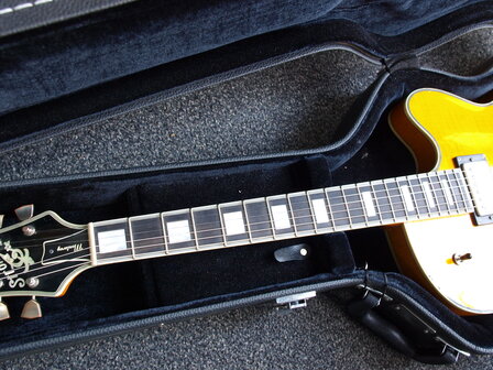 Stromberg Aged Monterey Trans Honey met Bigsby tremolo en koffer