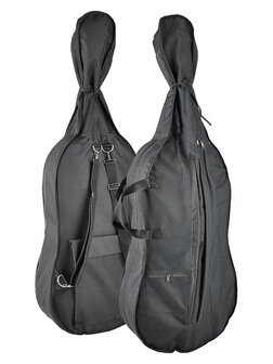 Leonardo 4/4 cello nitro, hardhout toets en stemsleutels, inclusief tas en strijkstok