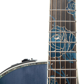 Takamine LTD-2021 Bluerose limited edition met koffer, laatste exemplaar en is op voorraad