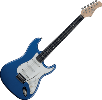 EKO S300-pakket stratocastermodel, metallic blue