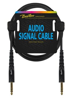 Boston 9 meter audio signaalkabel, 6.3mm jack stereo naar 6.3mm jack stereo