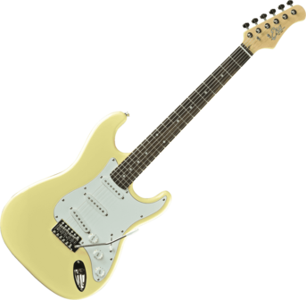 Eko S300CRM Strat, Cream e-gitaarpakket