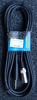 4Music CM186-4.5, kabel XLR-M naar jack, 4.5 meter