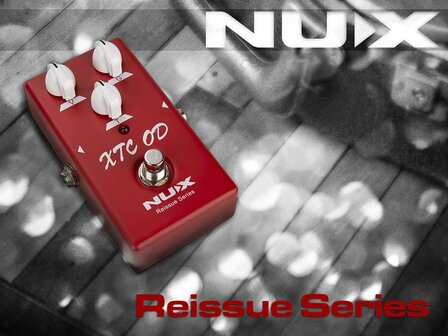 NUX Reissue Series XTC OD &quot;red channel&quot; harmonisch rijke overdrive analoog effectpedaal