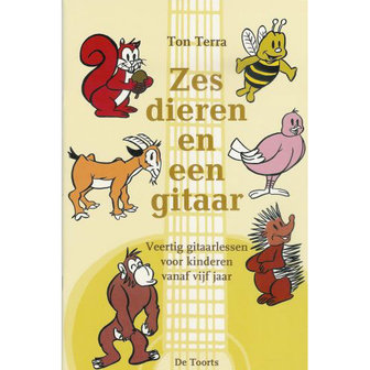 Boek Zes dieren en een gitaar