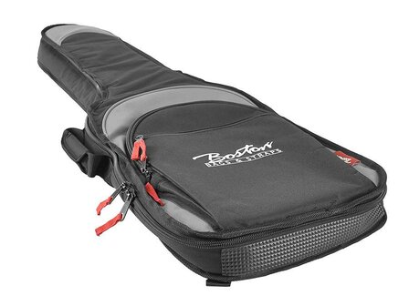 Boston Superpacker gigbag voor elektrische gitaar, 25 mm. voering, diverse accessoiresvakken, zwart en grijs