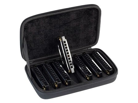 Koffer / etui voor 7 mondharmonicas