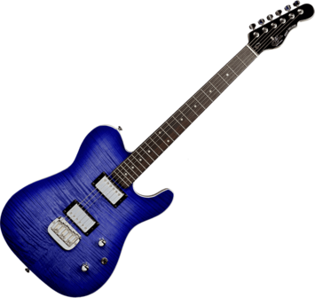 G&amp;L Asat DeLuxe Carved Top, BBS Brigth Blueburst