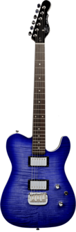 G&amp;L Asat DeLuxe Carved Top, BBS Brigth Blueburst