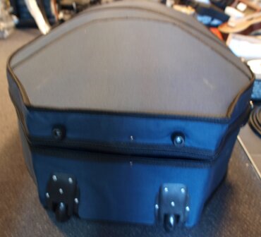 Hardfoam cellokoffer voor 4/4 cello, blauw, op wielen
