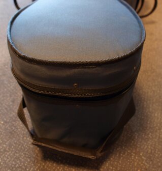 Hardfoam cellokoffer voor 4/4 cello, blauw, op wielen