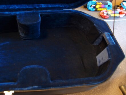 Hardfoam cellokoffer voor 4/4 cello, blauw, op wielen