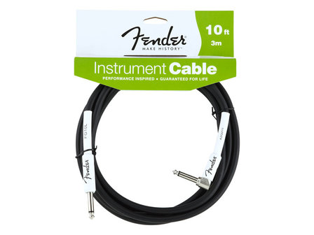 Fender Performance series kabel, 1x jack 1x haakse, 3 of 5,5 meter