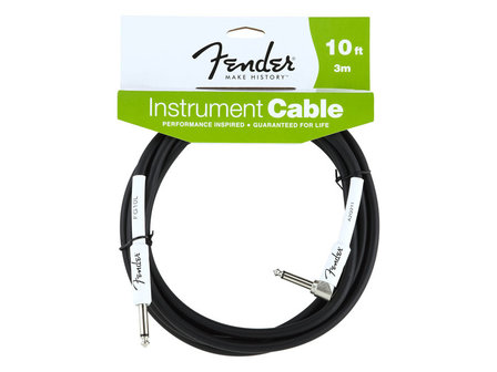 Fender Performance series kabel, 1x jack 1x haakse, 3 of 5.5 meter