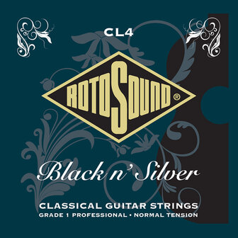 Rotosound Grade 1 Proff stringset classic Black &#039;n Silver