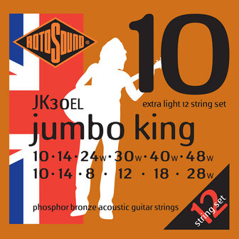 Rotosound Jumbo King, 12-snarig, super light, light of extra light