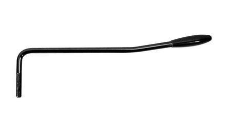 Tremolo arm linkshandig, 5mm thread, 5mm arm diameter, zwart met zwarte cap