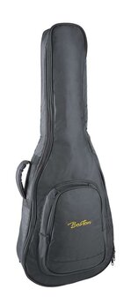 Boston gigbag voor klassieke gitaar, 10 mm. voering, cordura, 2 riemen, groot voorvak, zwart
