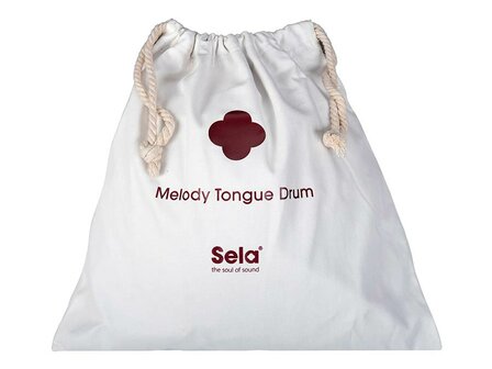 Sela tongue drum 10&quot;, 8 tongues, C Major, white