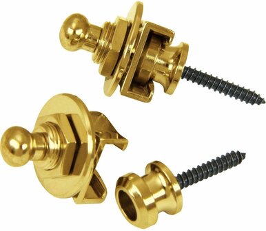 Schaller straplocks goudkleurig, security locks