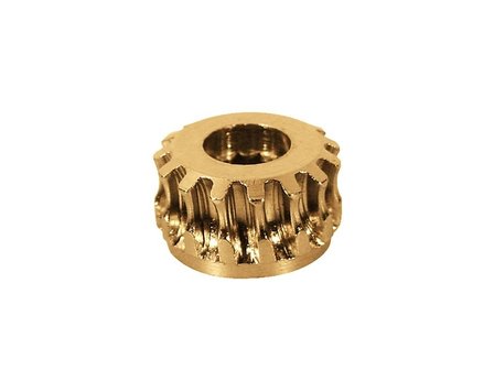 Machinehead worm gear, tandwiel voor mechaniek, brass, 2 stuks