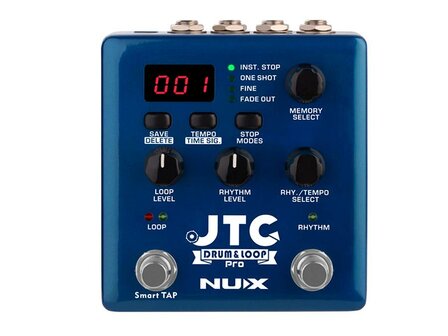 NUX Verdugo Series dual switch looper pedaal DRUM &amp; LOOP PRO