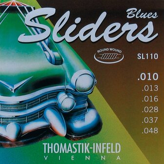 Thomastik Blues Sliders stringset, roundwound, silk inlay, 009 of 010
