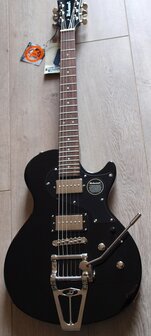 Richwood Master Series electric guitar &quot;Retro Special Tremola&quot; Black Sparkle