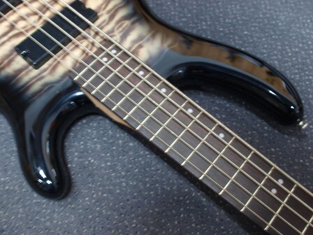 Cort Action Bass DLX V, Faded Grey Burst, 5-snarige bass