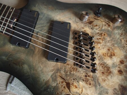 CORT E-Gitaar, KX FF, Stardust Black, 7-snarige gitaar