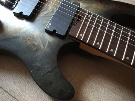 CORT E-Gitaar, KX FF, Stardust Black, 7-snarige gitaar