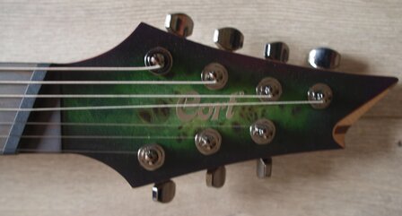 CORT E-Gitaar, KX500 FF, Stardust Green, 7-snarige gitaar