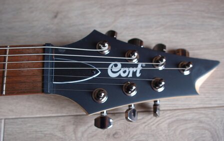 CORT E-Gitaar, KX257, bariton, Matt Black, 7 snaren